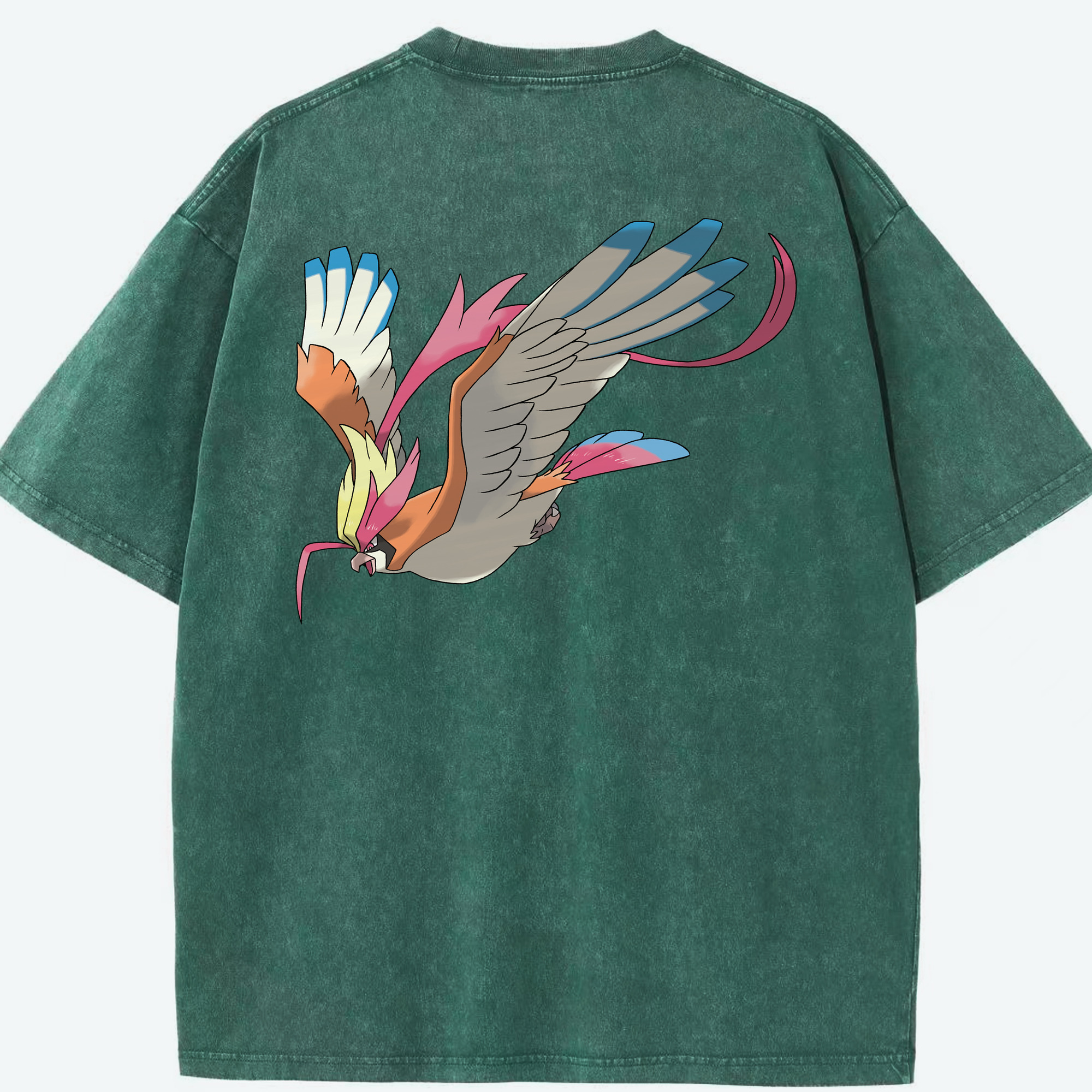 （画像用） ポケットモンスター Pokémon 綿100% ヴィンテージ風 半袖Tシャツ（背面プリント）